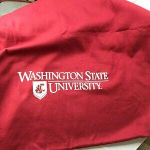 WSU Washington State University Red Large Sweatshirt Fleece Blanket 80 x 50"